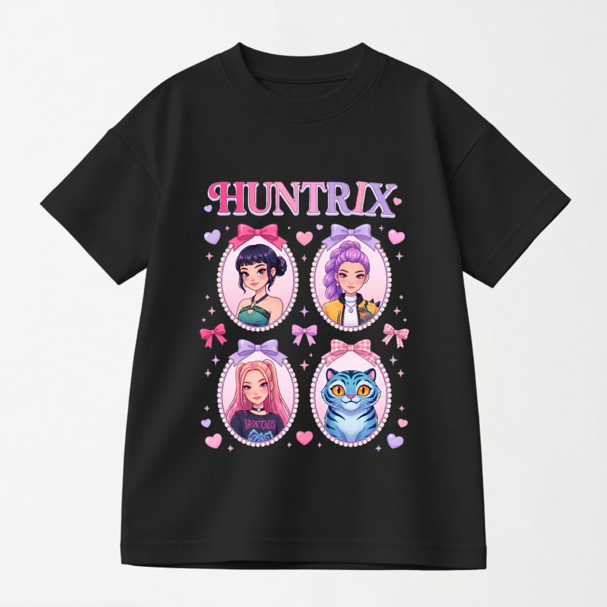 Pastel Anime Heroines & Mascot - Kid's Graphic T Shirt
