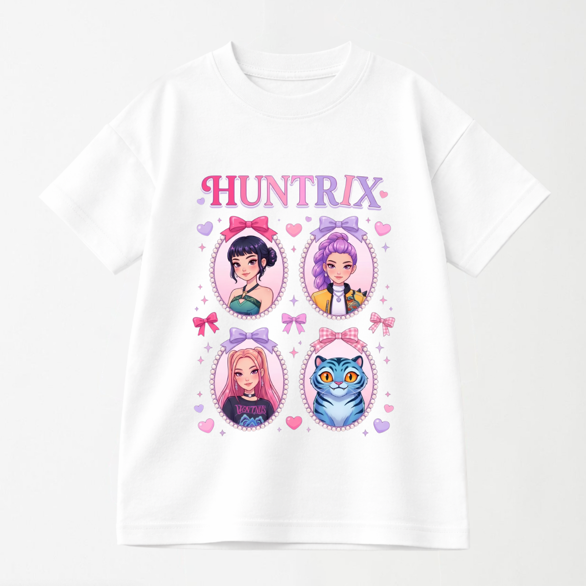 Pastel Anime Heroines & Mascot - Kid's Graphic T Shirt