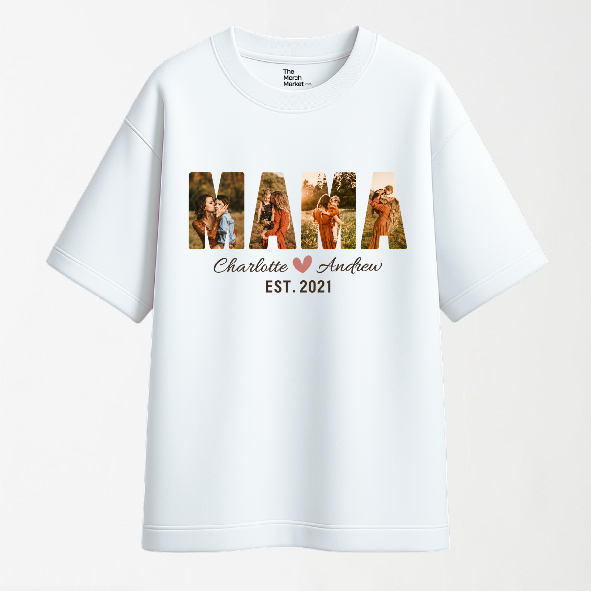 MAMA - Customisable Round Neck T Shirt