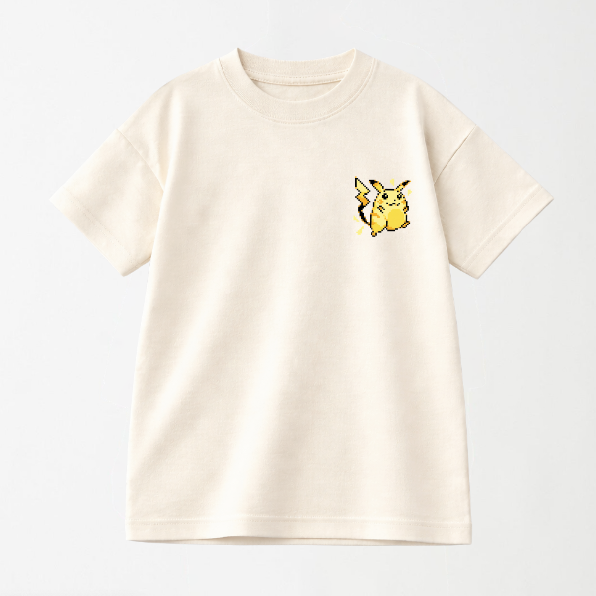Retro Pixel Pikachu - Kid's Graphic T Shirt