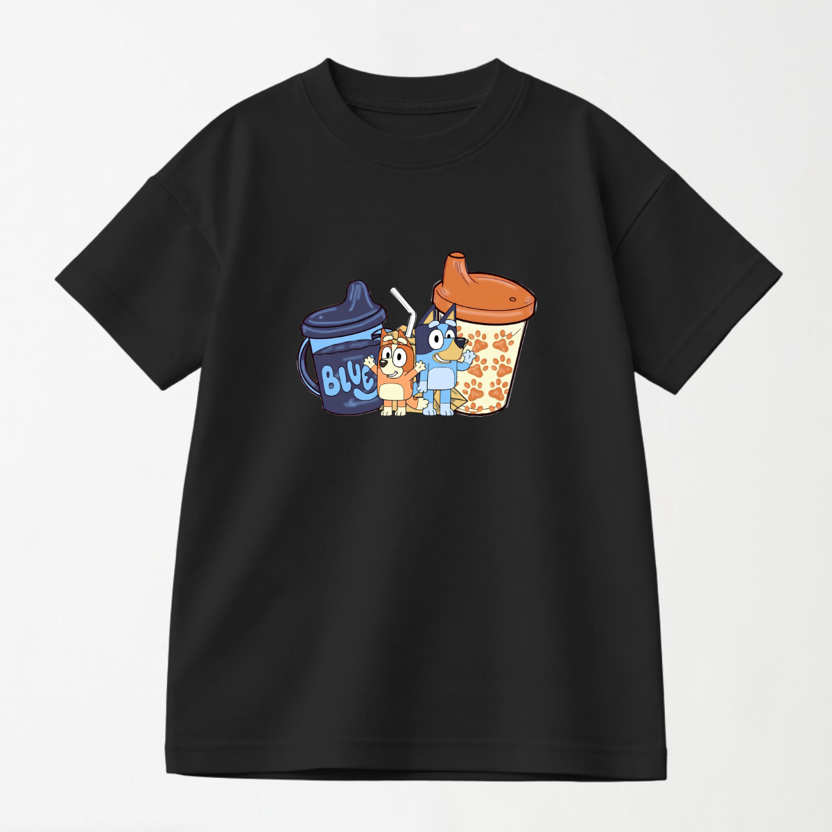 Bluey & Bingo Sippy Cups - Kid's Graphic T Shirt