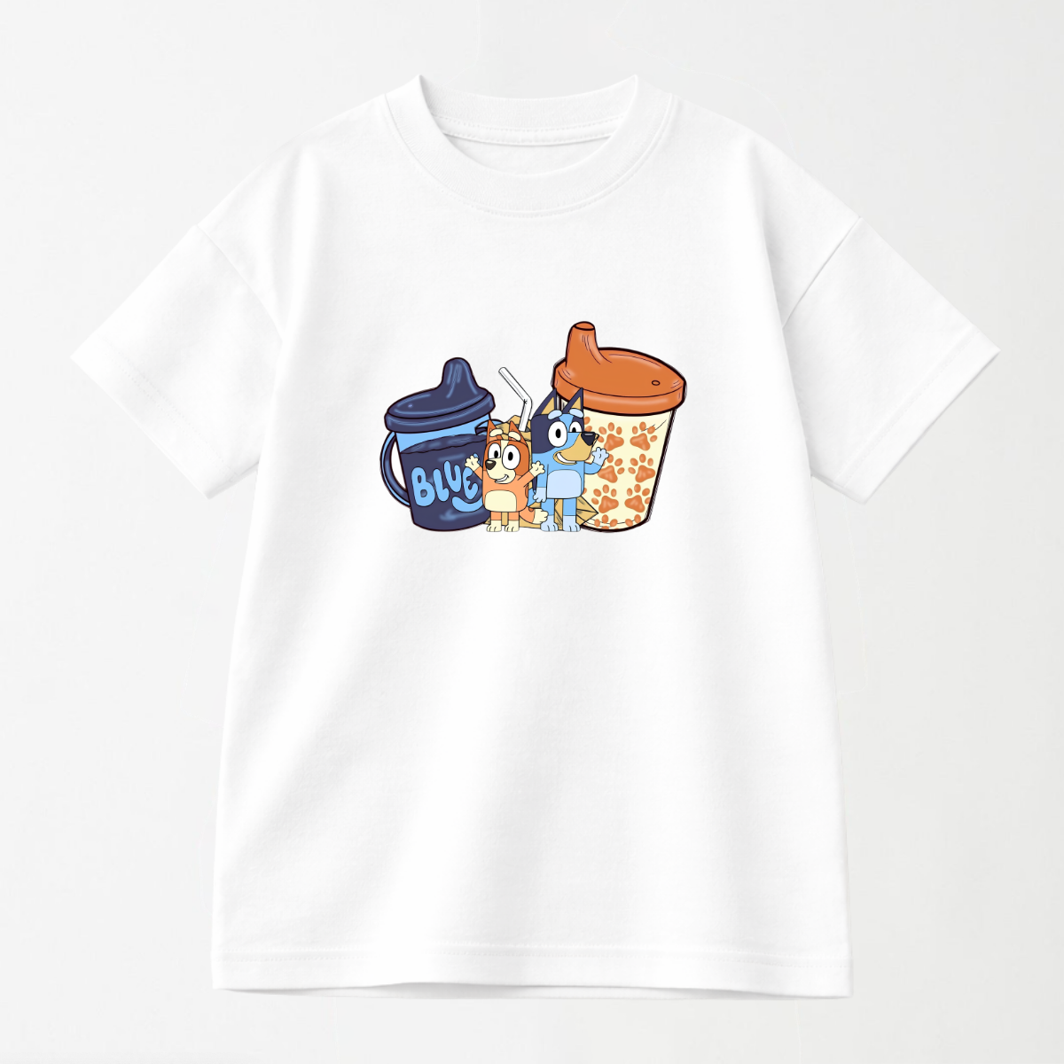 Bluey & Bingo Sippy Cups - Kid's Graphic T Shirt