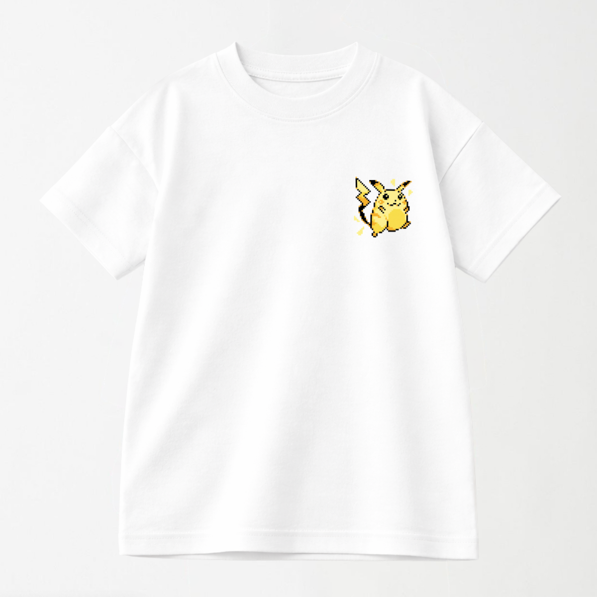 Retro Pixel Pikachu - Kid's Graphic T Shirt