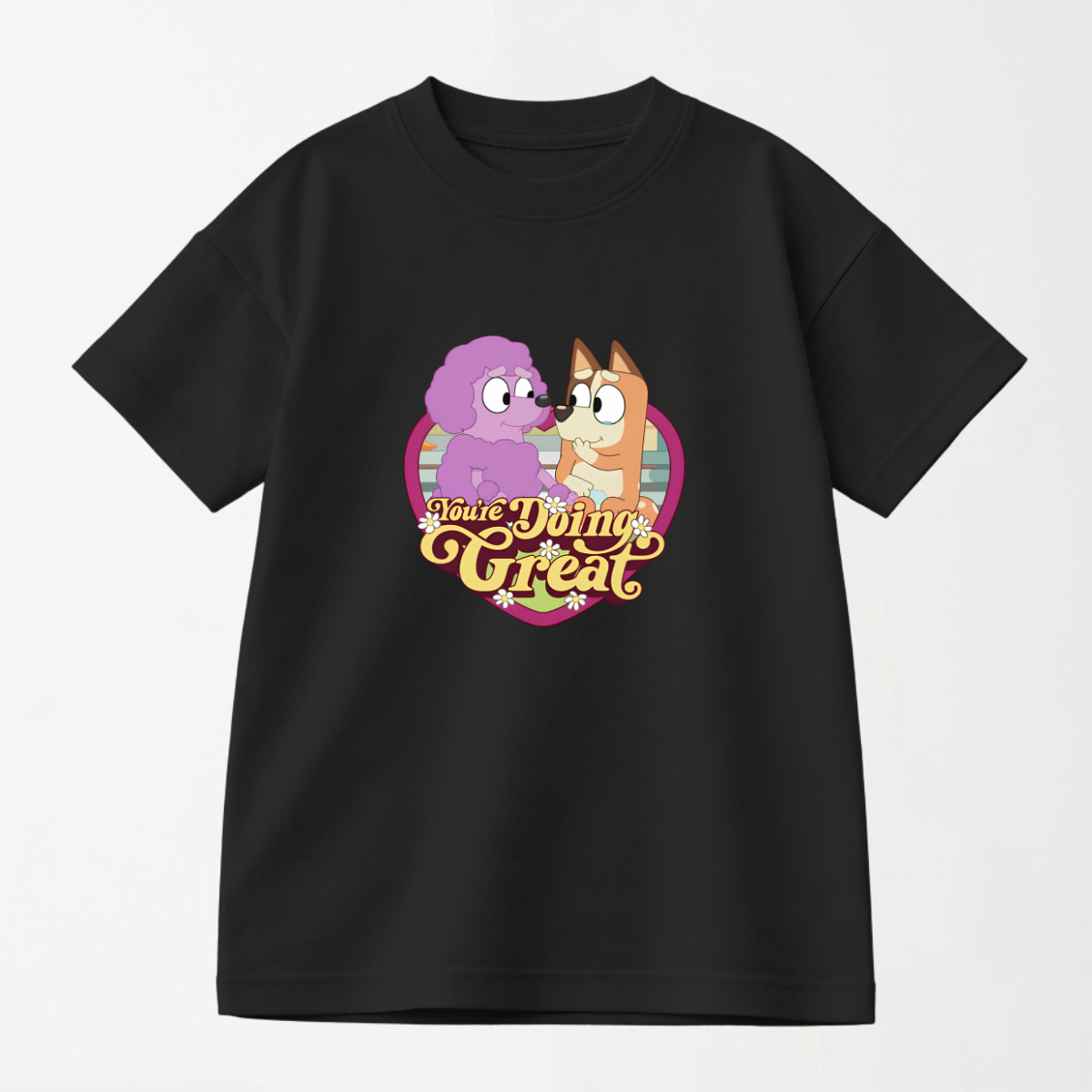 You're Doing Great Retro Heart - Kid's Graphic T Shirt
