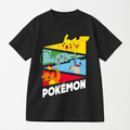 Retro Sliced Characters - Kid's Graphic T Shirt