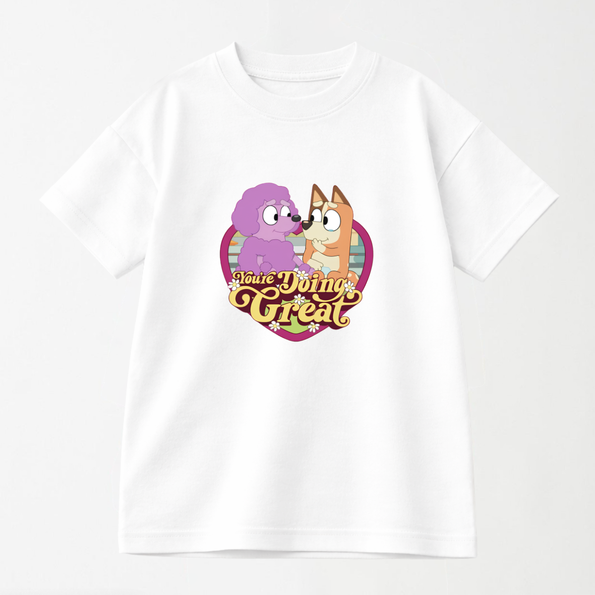 You're Doing Great Retro Heart - Kid's Graphic T Shirt