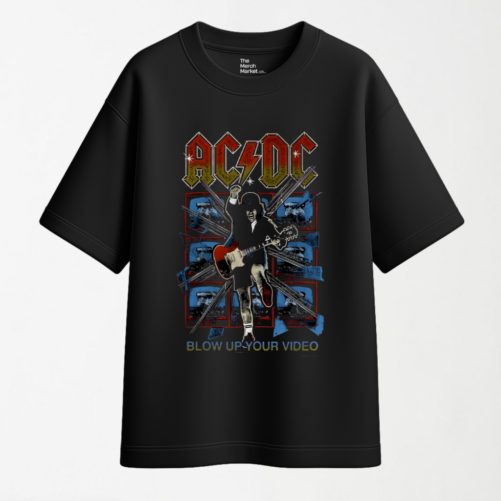 Blow Up Your Video - Black Oversized T Shirt