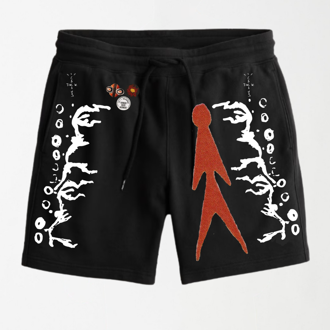Travis Scott Cactus Jack Red Figure Men’s Shorts