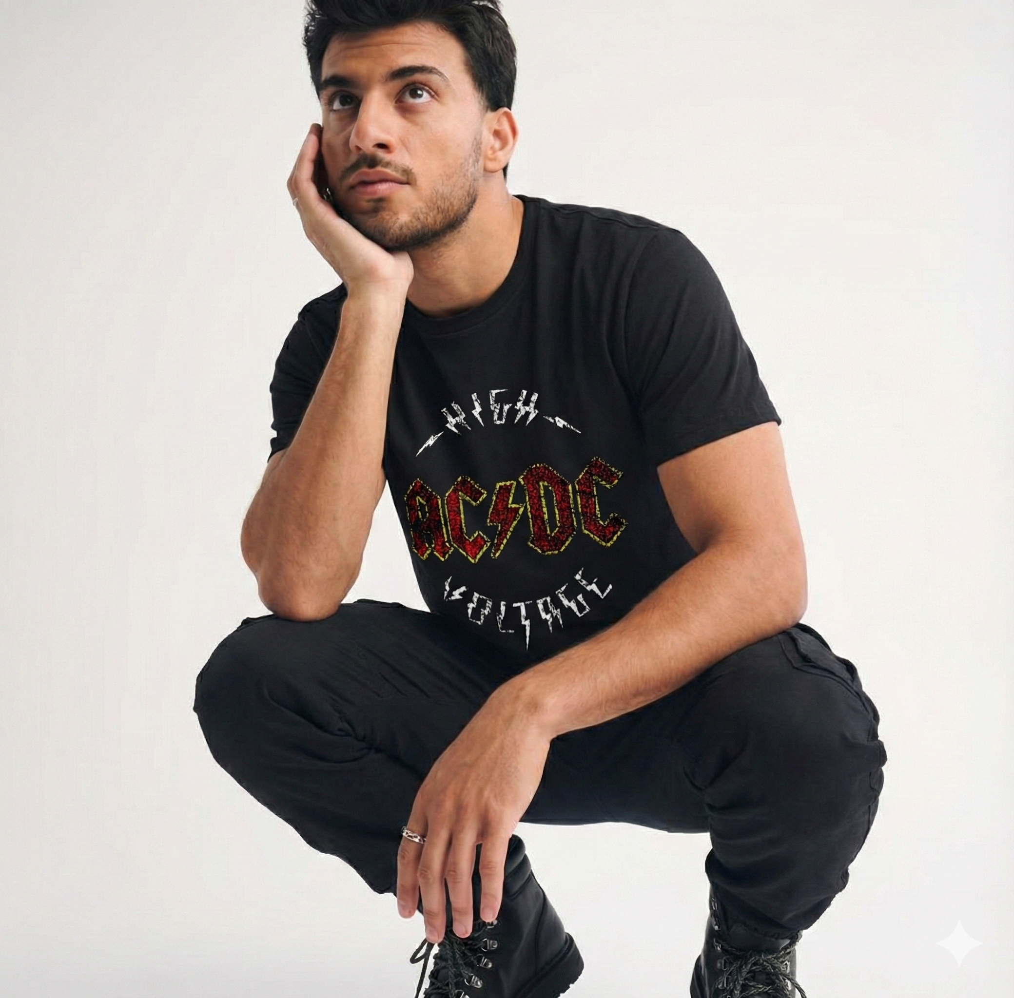 High Voltage - Black Regular T Shirt