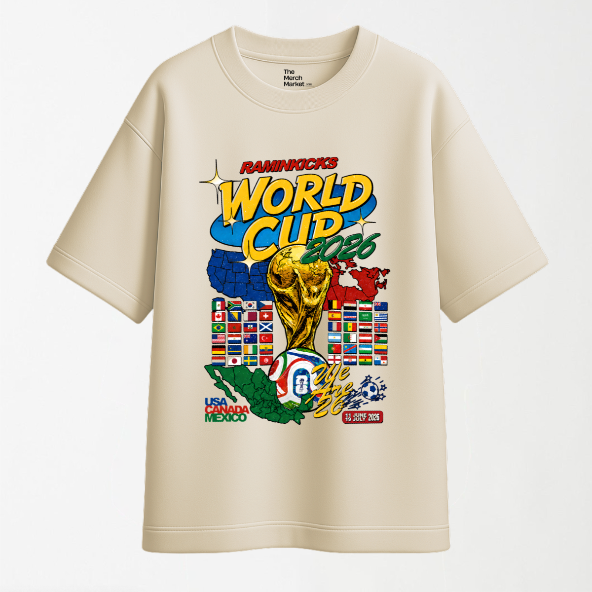 Vintage World Cup 2026 - Round Neck Unisex T Shirt