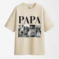 Papa A Memory Frame - Customisable Round Neck Unisex T Shirt