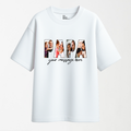 PAPA - Customisable Round Neck T Shirt