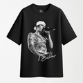 Monochrome Stage Performance Bieber - Round Neck Unisex T Shirt