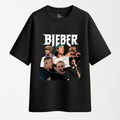 Bieber Eras Collage - Round Neck Unisex T Shirt