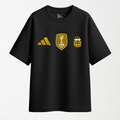 Argentina Gold Commemorative Crest - Round Neck Unisex T Shirt