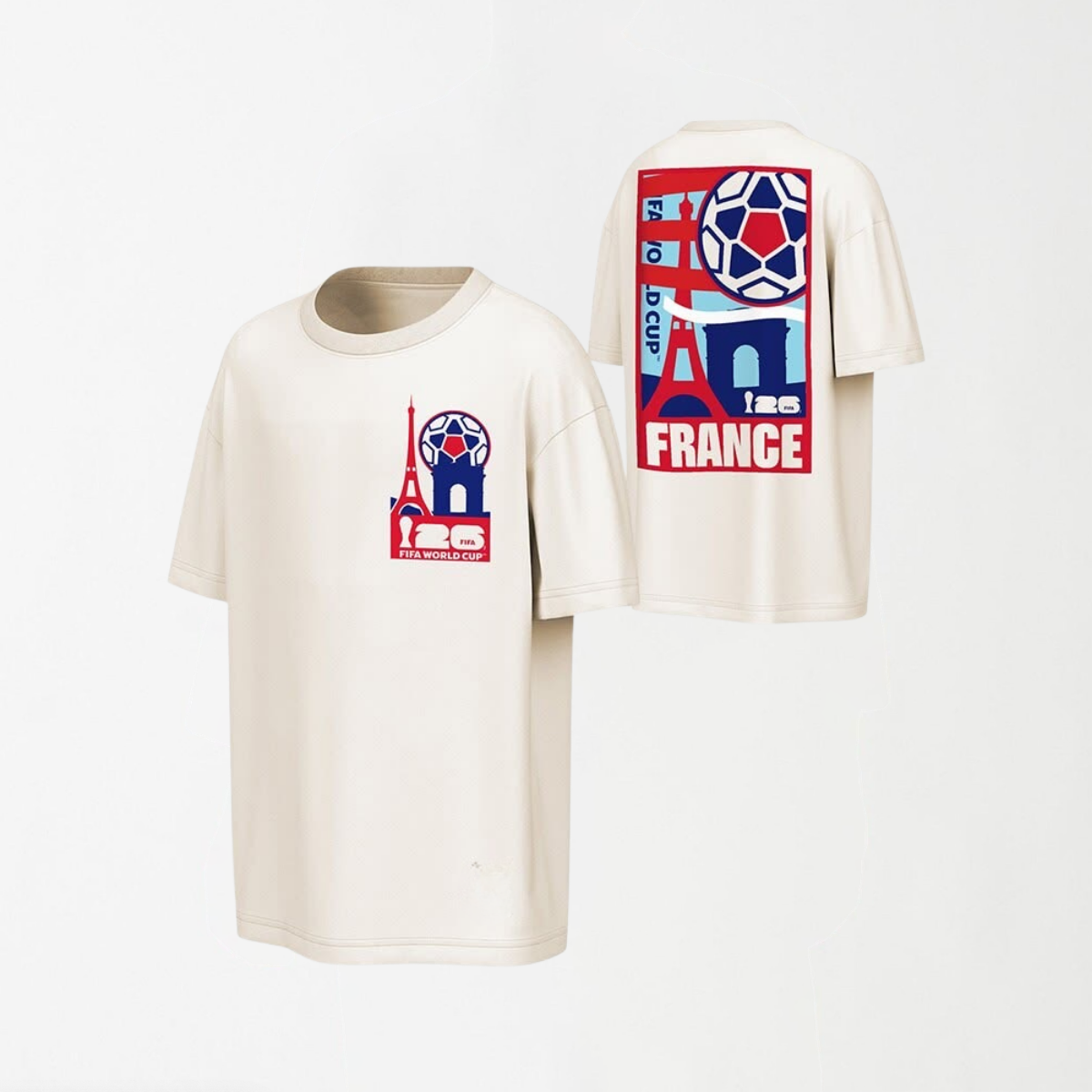 Vintage France Poster - Round Neck Unisex T Shirt