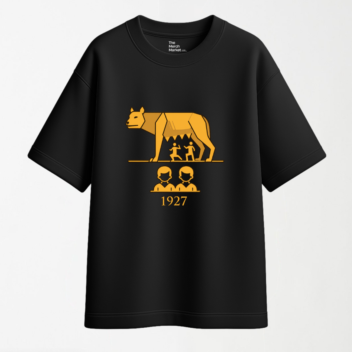 Wolf And Twins Emblem - 1927 - Round Neck Unisex T Shirt