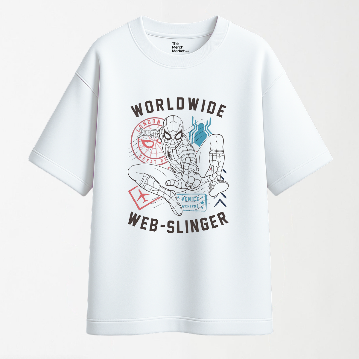 Worldwide Web-Slinger - Round Neck Unisex T-Shirt